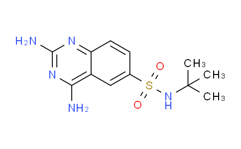 CAS No. 86651-16-3, 2,4-Diamino-N-(tert-butyl)quinazoline-6-sulfonamide