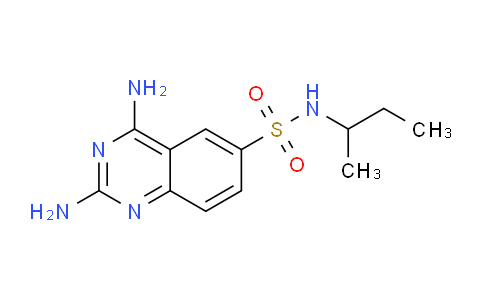 CAS No. 86651-19-6, 2,4-Diamino-N-(sec-butyl)quinazoline-6-sulfonamide