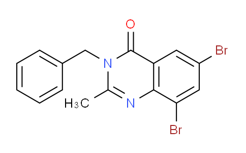 CAS No. 86993-63-7, 3-Benzyl-6,8-dibromo-2-methylquinazolin-4(3H)-one