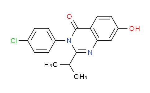 CAS No. 871813-90-0, 3-(4-Chlorophenyl)-7-hydroxy-2-isopropylquinazolin-4(3H)-one
