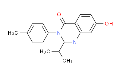 CAS No. 871814-53-8, 7-Hydroxy-2-isopropyl-3-(p-tolyl)quinazolin-4(3H)-one