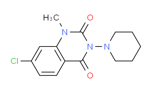 CAS No. 87296-69-3, 7-Chloro-1-methyl-3-(piperidin-1-yl)quinazoline-2,4(1H,3H)-dione