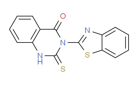 CAS No. 880644-11-1, 3-(Benzo[d]thiazol-2-yl)-2-thioxo-2,3-dihydroquinazolin-4(1H)-one