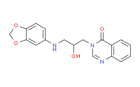 DY781979 | 882863-99-2 | 3-(3-(Benzo[d][1,3]dioxol-5-ylamino)-2-hydroxypropyl)quinazolin-4(3H)-one