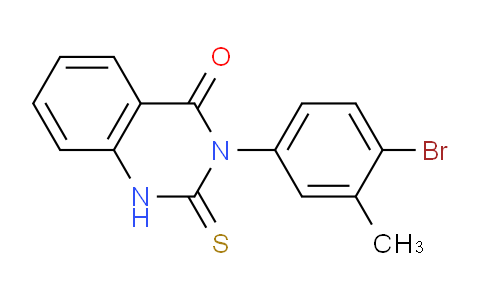 CAS No. 883042-74-8, 3-(4-Bromo-3-methylphenyl)-2-thioxo-2,3-dihydroquinazolin-4(1H)-one