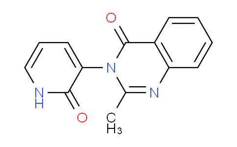 CAS No. 88369-51-1, 2-Methyl-3-(2-oxo-1,2-dihydropyridin-3-yl)quinazolin-4(3H)-one