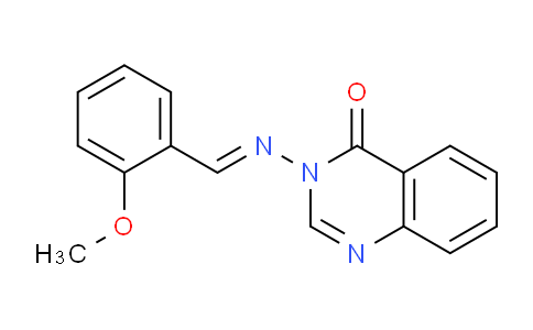 CAS No. 88404-49-3, 3-((2-Methoxybenzylidene)amino)quinazolin-4(3H)-one