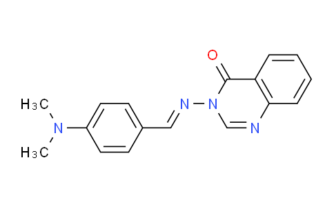 CAS No. 88404-51-7, 3-((4-(Dimethylamino)benzylidene)amino)quinazolin-4(3H)-one