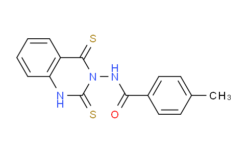 CAS No. 88518-13-2, N-(2,4-Dithioxo-1,2-dihydroquinazolin-3(4H)-yl)-4-methylbenzamide