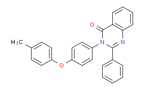 CAS No. 88538-78-7, 2-Phenyl-3-(4-(p-tolyloxy)phenyl)quinazolin-4(3H)-one