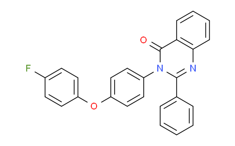 CAS No. 88538-79-8, 3-(4-(4-Fluorophenoxy)phenyl)-2-phenylquinazolin-4(3H)-one