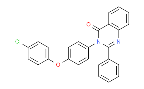 CAS No. 88538-80-1, 3-(4-(4-Chlorophenoxy)phenyl)-2-phenylquinazolin-4(3H)-one