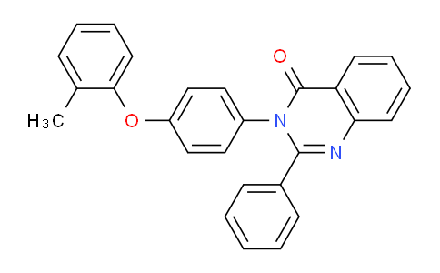 CAS No. 88538-81-2, 2-Phenyl-3-(4-(o-tolyloxy)phenyl)quinazolin-4(3H)-one