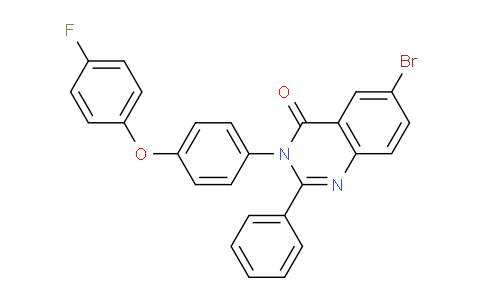 CAS No. 88538-84-5, 6-Bromo-3-(4-(4-fluorophenoxy)phenyl)-2-phenylquinazolin-4(3H)-one