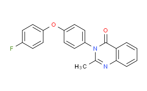 CAS No. 88538-93-6, 3-(4-(4-Fluorophenoxy)phenyl)-2-methylquinazolin-4(3H)-one
