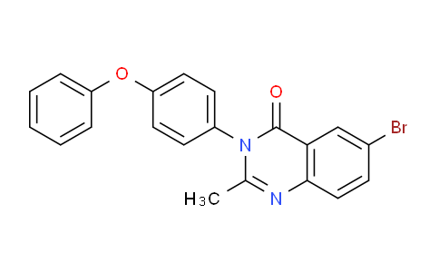 CAS No. 88538-94-7, 6-Bromo-2-methyl-3-(4-phenoxyphenyl)quinazolin-4(3H)-one