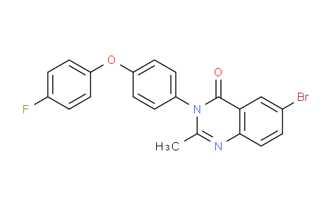 CAS No. 88538-96-9, 6-Bromo-3-(4-(4-fluorophenoxy)phenyl)-2-methylquinazolin-4(3H)-one