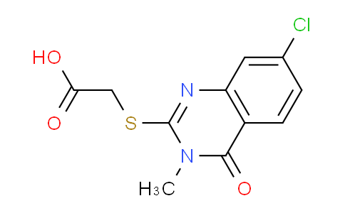CAS No. 886500-60-3, 2-((7-Chloro-3-methyl-4-oxo-3,4-dihydroquinazolin-2-yl)thio)acetic acid