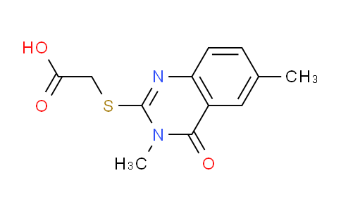 CAS No. 886500-82-9, 2-((3,6-Dimethyl-4-oxo-3,4-dihydroquinazolin-2-yl)thio)acetic acid