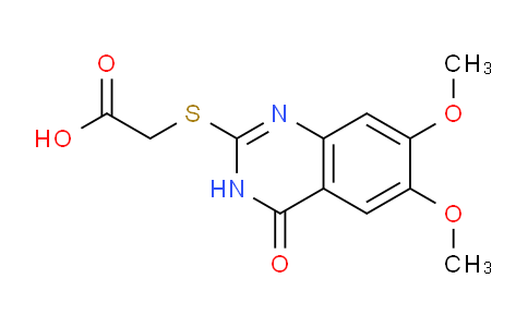 CAS No. 886500-90-9, 2-((6,7-Dimethoxy-4-oxo-3,4-dihydroquinazolin-2-yl)thio)acetic acid
