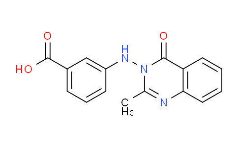 CAS No. 886503-91-9, 3-((2-Methyl-4-oxoquinazolin-3(4H)-yl)amino)benzoic acid
