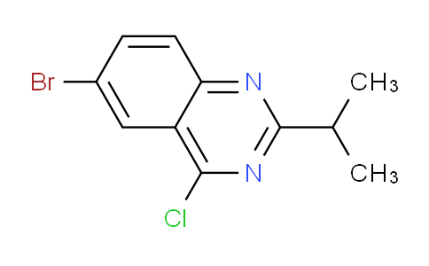 CAS No. 887592-11-2, 6-Bromo-4-chloro-2-isopropylquinazoline