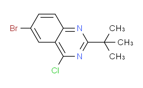 CAS No. 887592-20-3, 6-Bromo-2-(tert-butyl)-4-chloroquinazoline