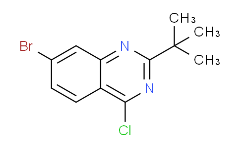 CAS No. 887592-23-6, 7-Bromo-2-(tert-butyl)-4-chloroquinazoline