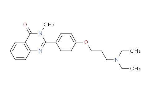 CAS No. 88933-00-0, 2-(4-(3-(Diethylamino)propoxy)phenyl)-3-methylquinazolin-4(3H)-one