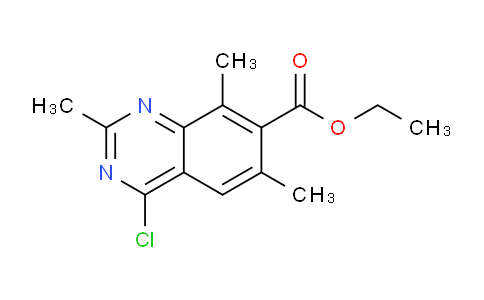 CAS No. 89200-69-1, Ethyl 4-chloro-2,6,8-trimethylquinazoline-7-carboxylate