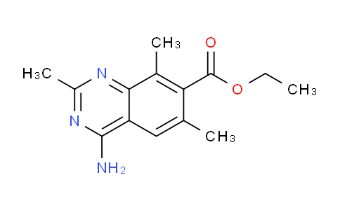 CAS No. 89200-70-4, Ethyl 4-amino-2,6,8-trimethylquinazoline-7-carboxylate