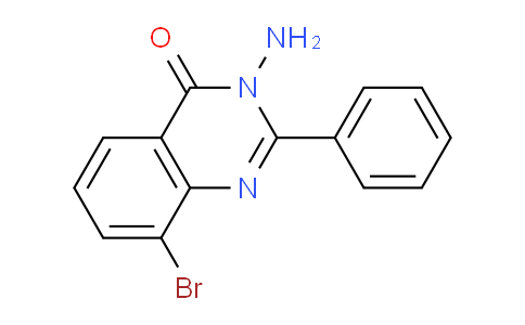 CAS No. 89258-54-8, 3-Amino-8-bromo-2-phenylquinazolin-4(3H)-one