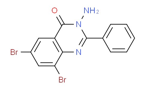 CAS No. 89258-55-9, 3-Amino-6,8-dibromo-2-phenylquinazolin-4(3H)-one