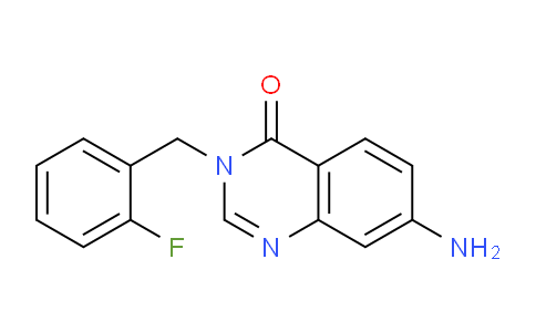 CAS No. 893779-06-1, 7-Amino-3-(2-fluorobenzyl)quinazolin-4(3H)-one