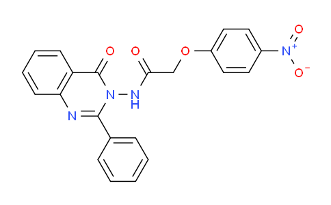CAS No. 89632-45-1, 2-(4-Nitrophenoxy)-N-(4-oxo-2-phenylquinazolin-3(4H)-yl)acetamide