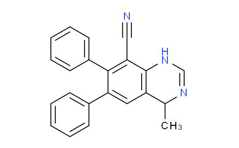 CAS No. 89638-34-6, 4-Methyl-6,7-diphenyl-1,4-dihydroquinazoline-8-carbonitrile