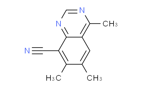CAS No. 89638-35-7, 4,6,7-Trimethylquinazoline-8-carbonitrile