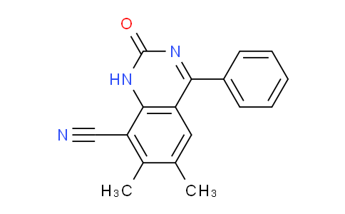 CAS No. 89638-44-8, 6,7-Dimethyl-2-oxo-4-phenyl-1,2-dihydroquinazoline-8-carbonitrile