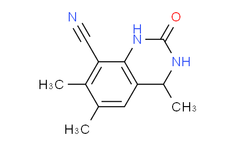 CAS No. 89638-57-3, 4,6,7-Trimethyl-2-oxo-1,2,3,4-tetrahydroquinazoline-8-carbonitrile