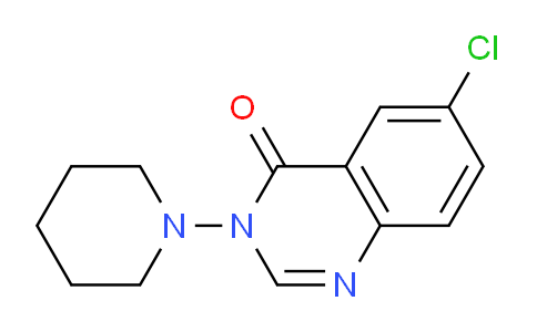 CAS No. 89804-96-6, 6-Chloro-3-(piperidin-1-yl)quinazolin-4(3H)-one