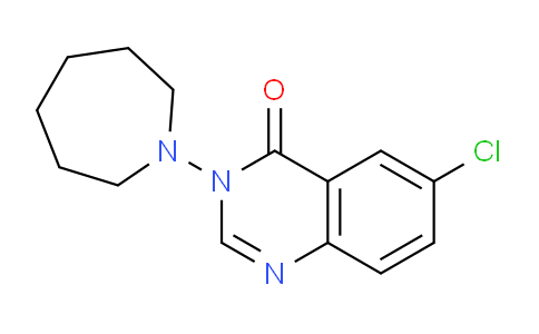 CAS No. 89804-97-7, 3-(Azepan-1-yl)-6-chloroquinazolin-4(3H)-one