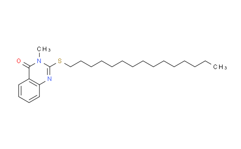 CAS No. 89861-50-7, 3-Methyl-2-(pentadecylthio)quinazolin-4(3H)-one