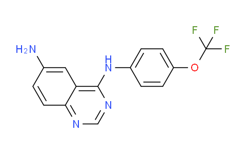 CAS No. 899829-91-5, N4-(4-(Trifluoromethoxy)phenyl)quinazoline-4,6-diamine