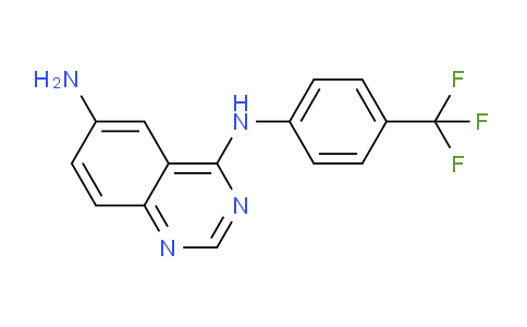 CAS No. 899829-98-2, N4-(4-(Trifluoromethyl)phenyl)quinazoline-4,6-diamine