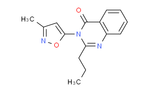 CAS No. 90059-38-4, 3-(3-Methylisoxazol-5-yl)-2-propylquinazolin-4(3H)-one