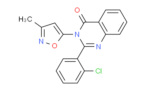 CAS No. 90059-39-5, 2-(2-Chlorophenyl)-3-(3-methylisoxazol-5-yl)quinazolin-4(3H)-one