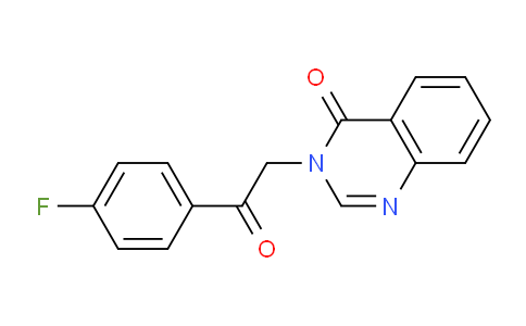 CAS No. 90059-69-1, 3-(2-(4-Fluorophenyl)-2-oxoethyl)quinazolin-4(3H)-one