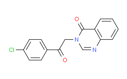 CAS No. 90059-70-4, 3-(2-(4-Chlorophenyl)-2-oxoethyl)quinazolin-4(3H)-one