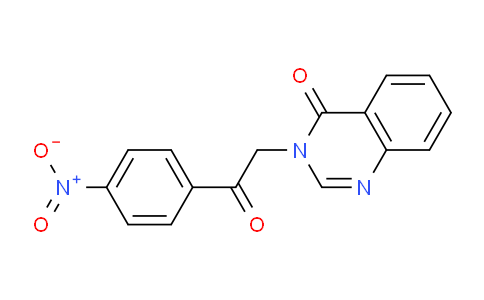 CAS No. 90059-71-5, 3-(2-(4-Nitrophenyl)-2-oxoethyl)quinazolin-4(3H)-one