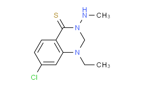 CAS No. 90070-32-9, 7-Chloro-1-ethyl-3-(methylamino)-2,3-dihydroquinazoline-4(1H)-thione